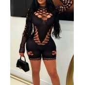 LW SXY Plus Size Piereced See Through Romper