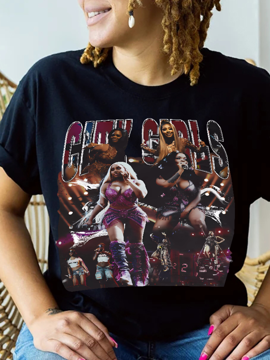 LW Plus Size Graffiti Figure Print T-shirt