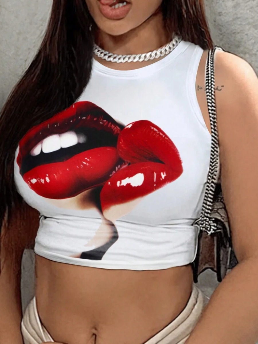 LW Lip Print Camisole