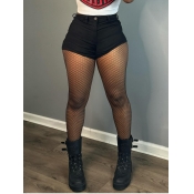LW SXY Plus Size Mid Waist Faux Leather Shorts