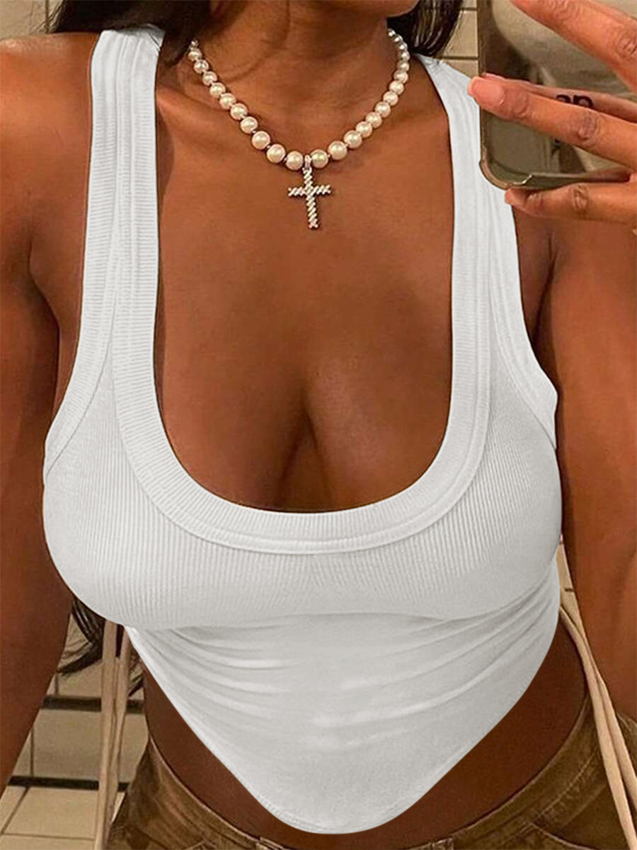 LW BASICS Rib Knit Camisole