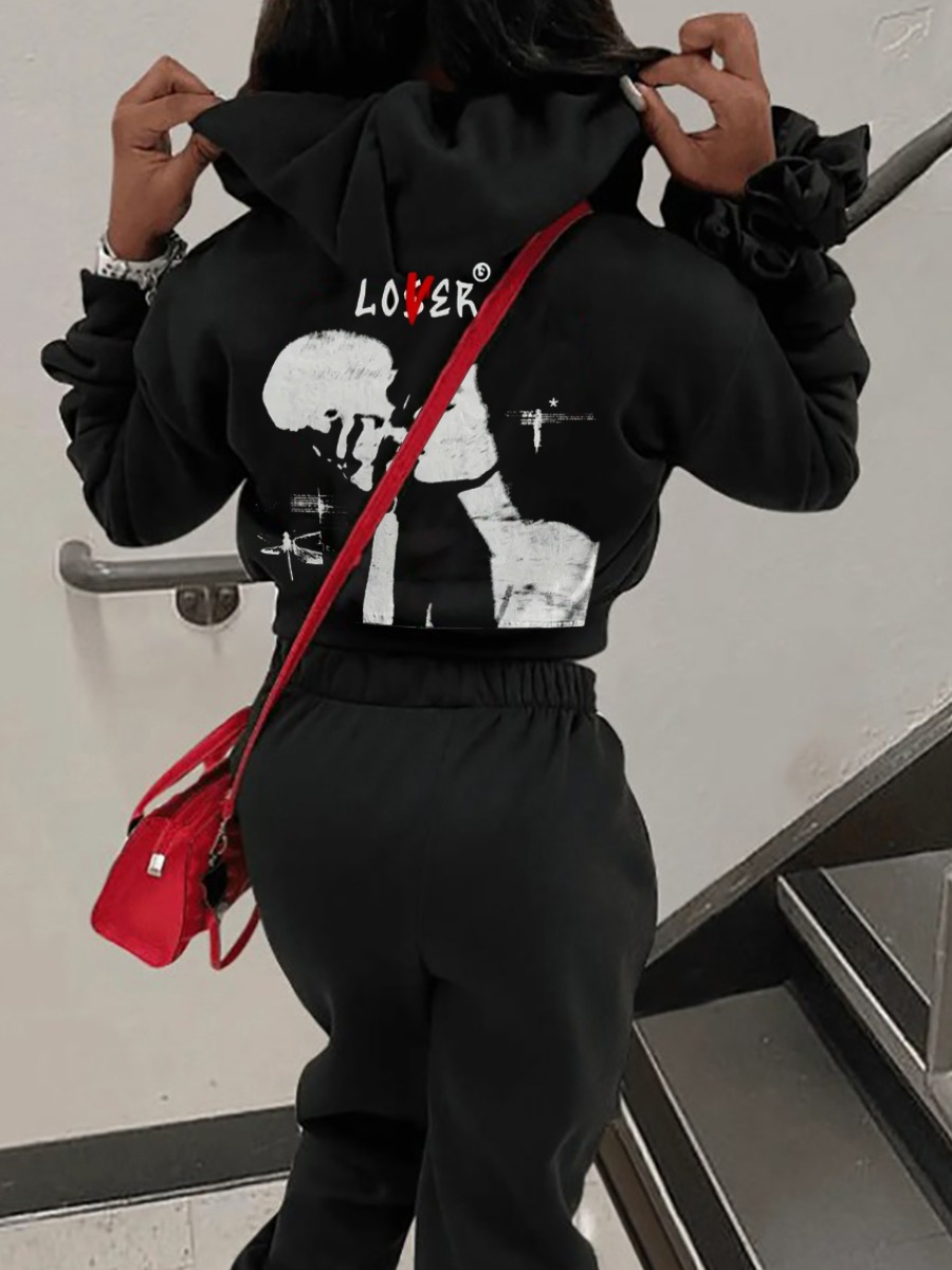 LW Pattern Figure Hoodie