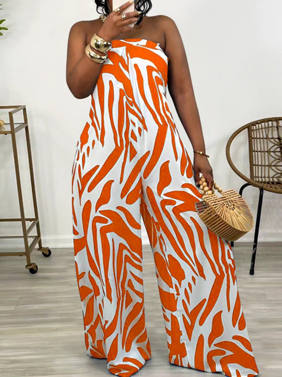 LW Pattern Geometric Jumpsuit