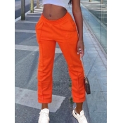 LW BASICS Mid Waist Regular Fit Plain Pants