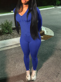 LW None Solid Color Two-piece Pants Set