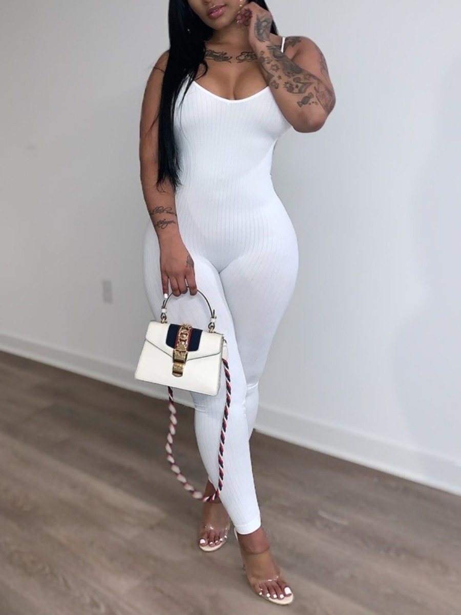 LW BASICS Solid Color Jumpsuit