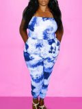 LW Pattern Tie Dye Jumpsuit