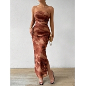 LW None Mixed Print Midi Dress