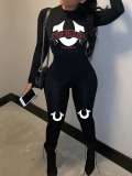 LW Pattern Letter Jumpsuit
