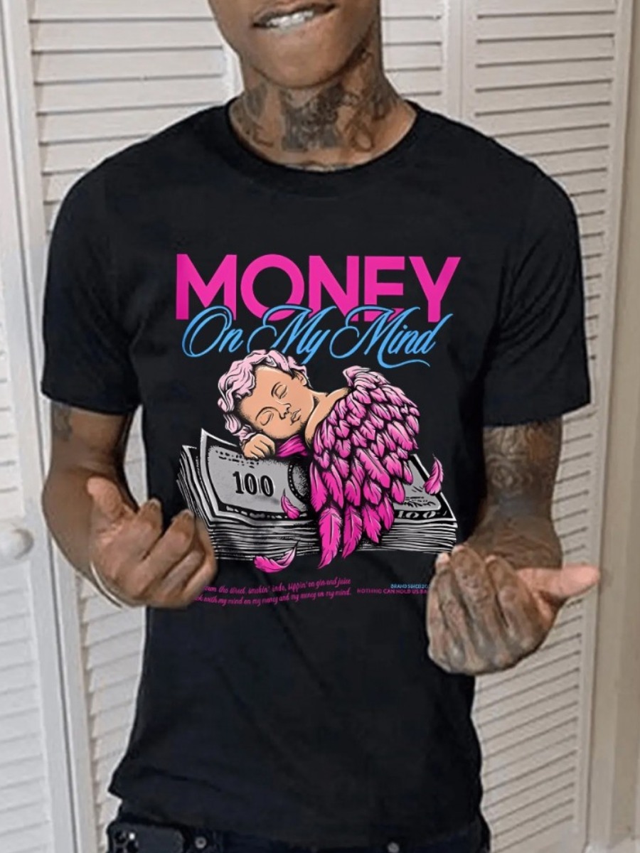 LW Men Pattern Cartoon T-shirt