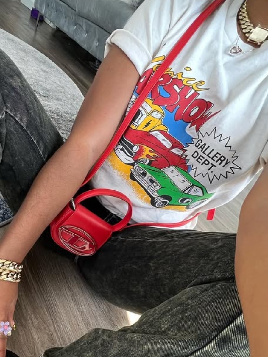 LW Pattern Cartoon Print T-shirt