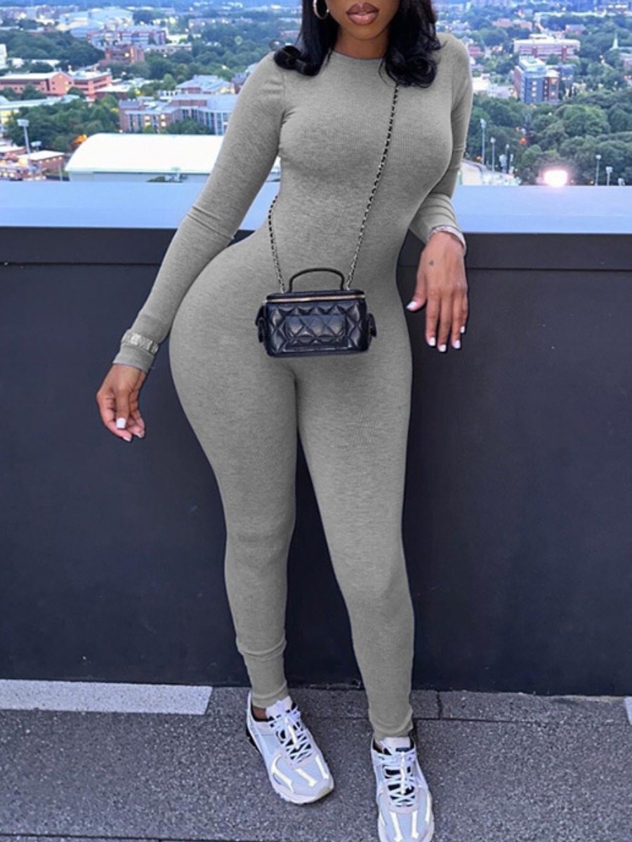 LW BASICS Solid Color Jumpsuit