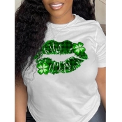 LW Pattern Lip Print T-shirt