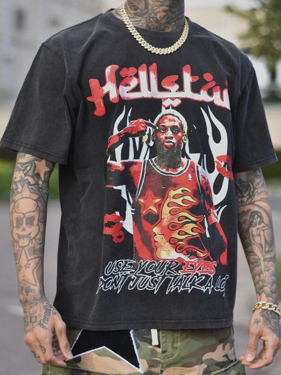 LW Men Pattern Figure T-shirt