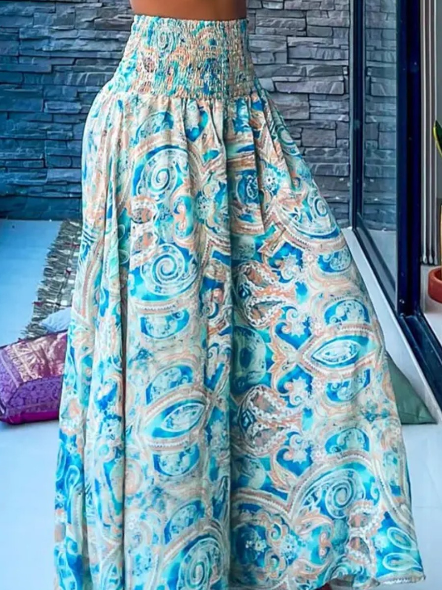 LW Pleated Tribal Pants