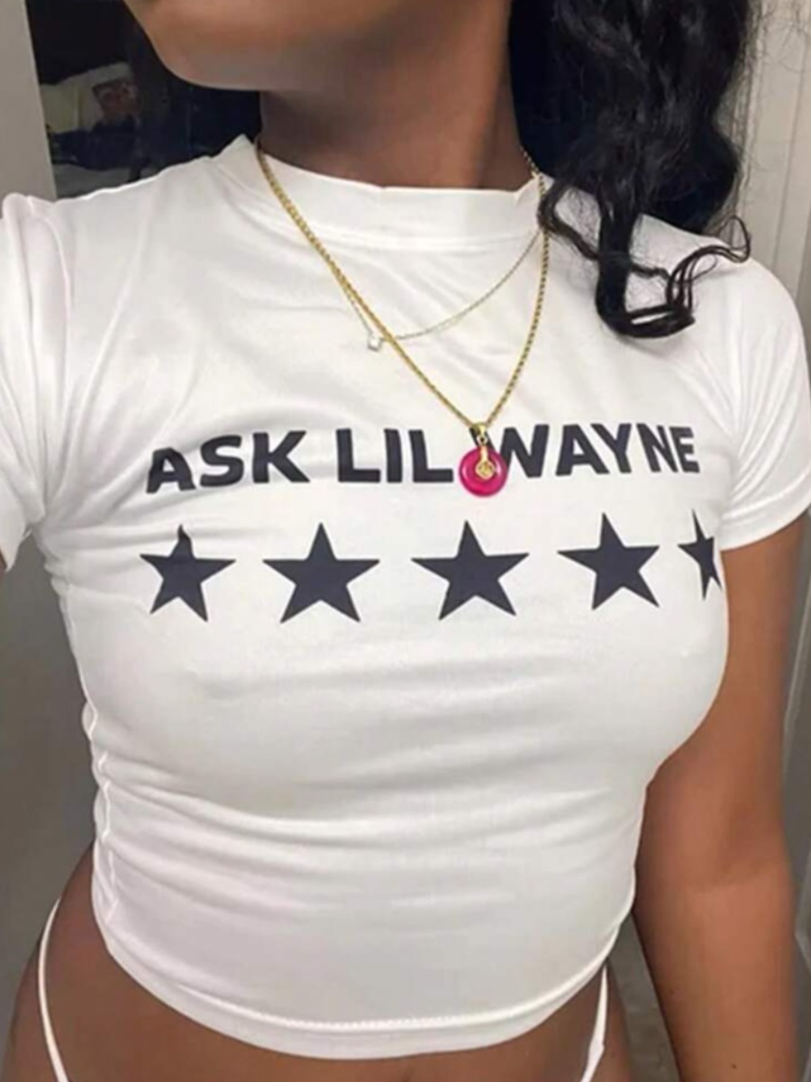 LW Pattern Letter T-shirt