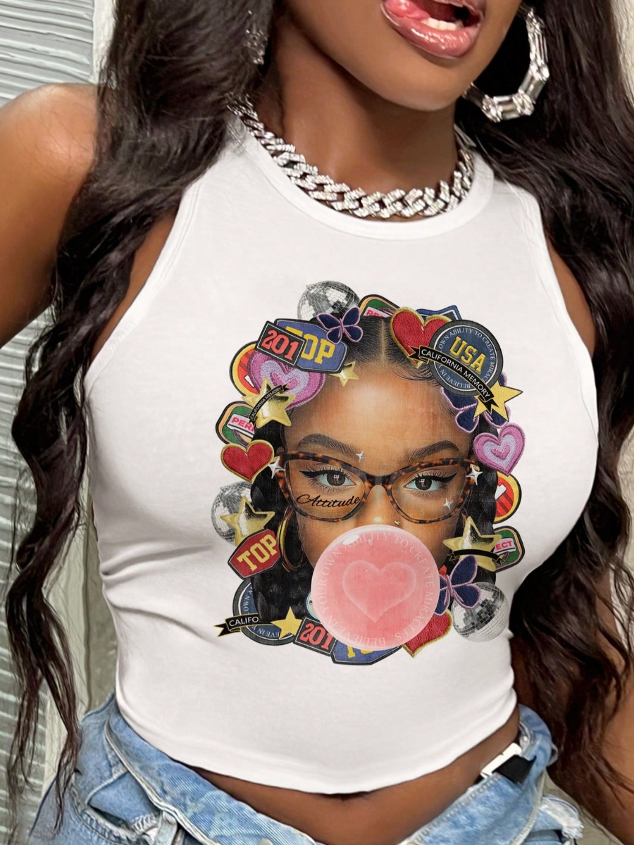 LW Pattern Figure Camisole&Tank Top