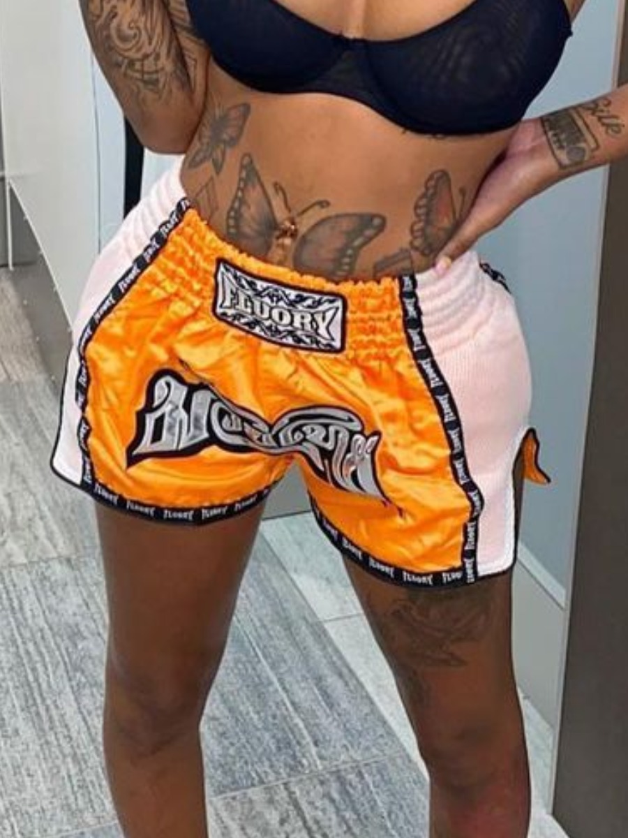 LW Pattern Letter Shorts