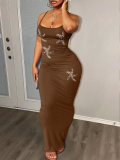 LW Patchwork Starfish Maxi Dress