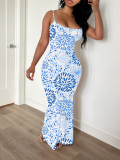 LW Pattern Mixed Flower Print Maxi Dress